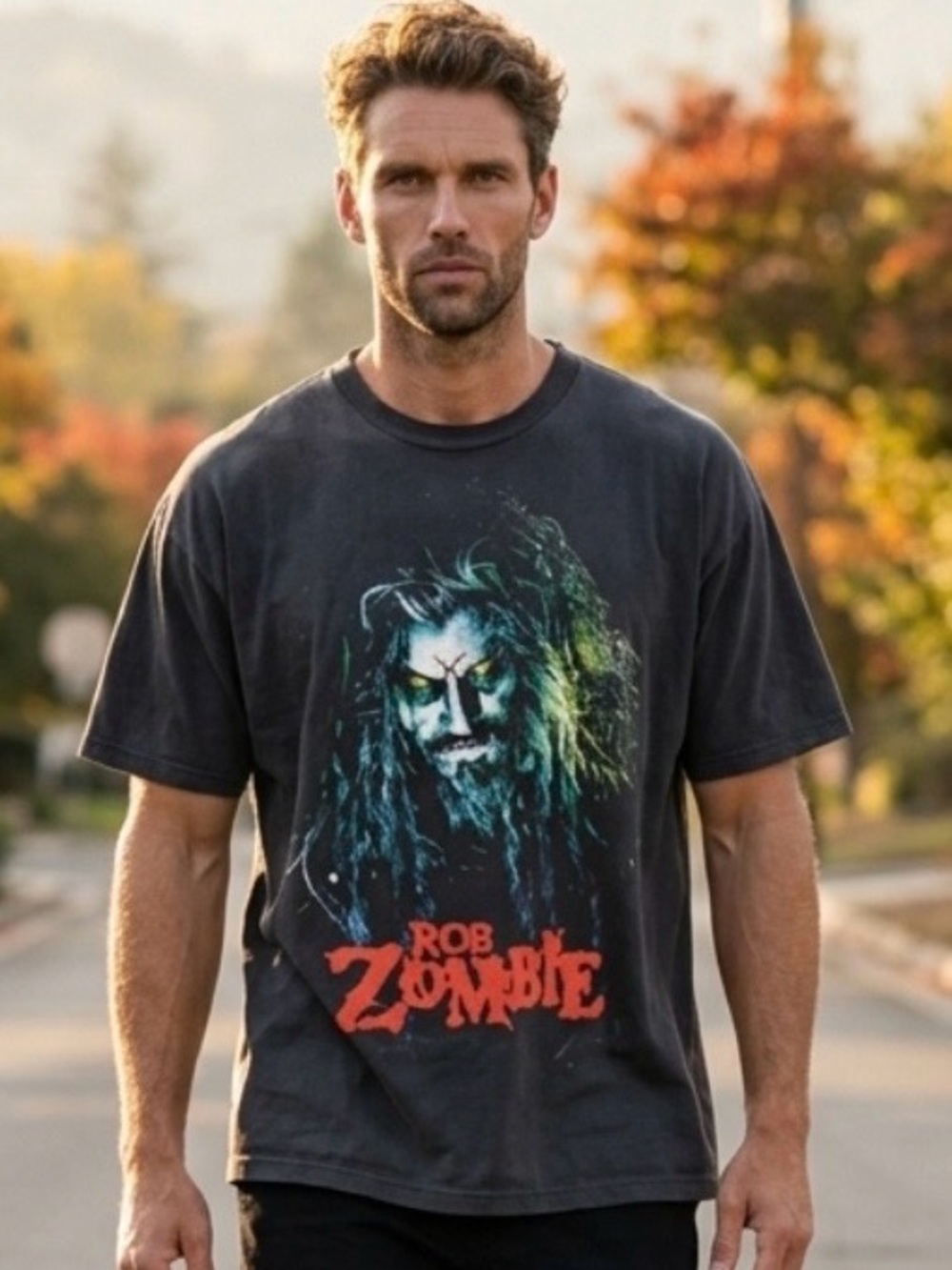 🆕 Rob Zombie Graphic Tee - Black